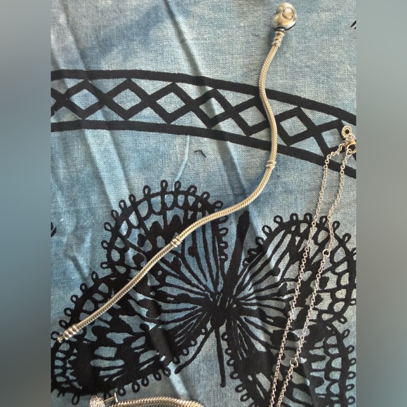 Pandora set necklace with pendant two bracelets with charms - Picture 4 of 4